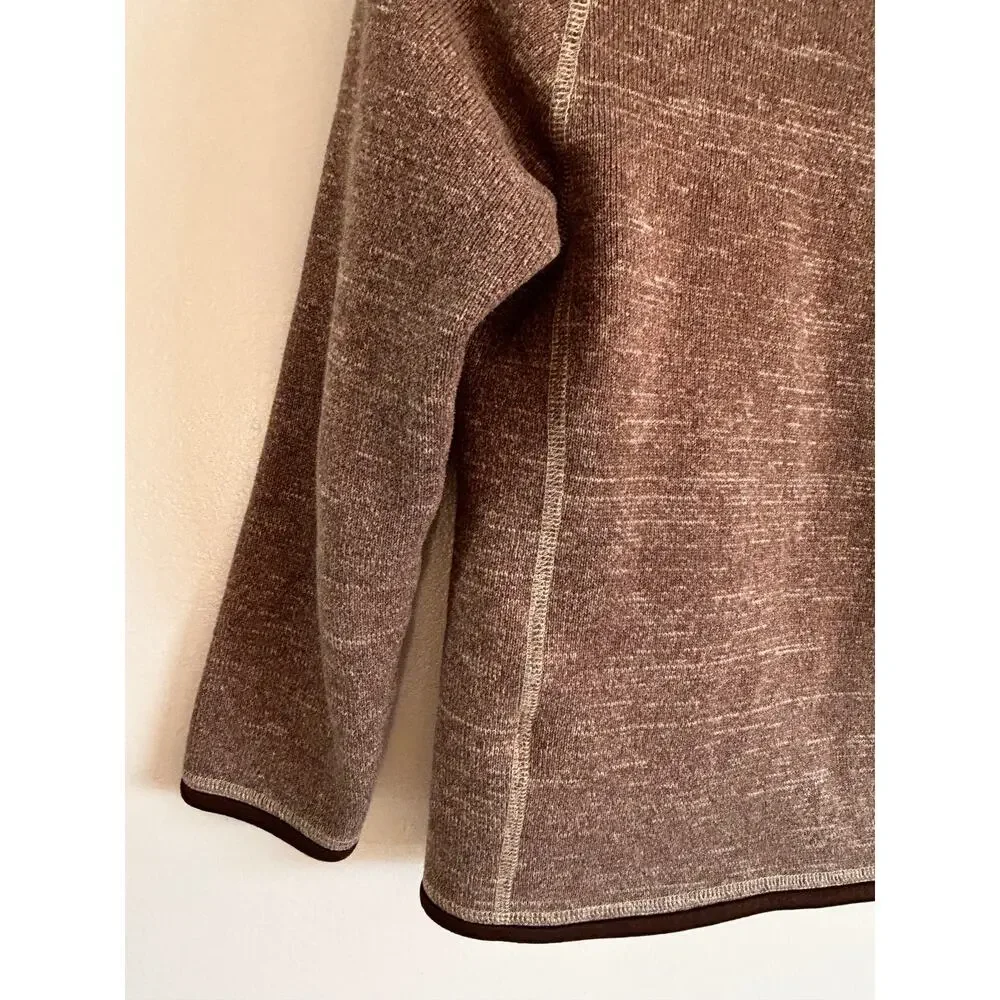 Patagonia Kids Better Sweater Jacket Small 7-8 Brown Full Zip Fleece Worn Wear - Picture 3 of 5